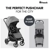 Hauck Shop N Care Pushchair – Grey | Lightweight & Compact Stroller for Easy Travel - Image 2
