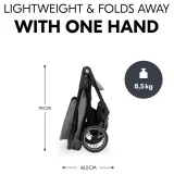 Hauck Shop N Care Pushchair – Grey | Lightweight & Compact Stroller for Easy Travel - Image 3