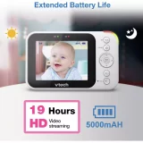 VTech VM4254 Baby Monitor – 3.5-Inch Screen, Camera, Audio & Video - Image 6