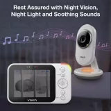 VTech VM4254 Baby Monitor – 3.5-Inch Screen, Camera, Audio & Video - Image 8