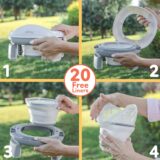 Nuby Toddler Potty – Travel & Home Use | Portable, Foldable, 20 Liners - Image 3
