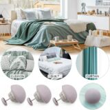 MQUPIN 16-Pack Quilt Fixing Clips – Grey Mushroom-Shaped Duvet Cover Holders with Buttons, Non-Slip Bedding Fasteners, Secure Quilt Pins with Storage Box - Image 3