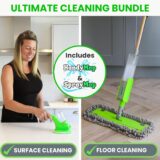 NestZest Mop Bundle – Surface & Floor Cleaning Spray Mop Set with Handy Mop + 6 Microfiber Pads - Image 2