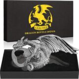 LKKCHER Vintage Dragon Bottle Opener – Funny Beer Gift for Him, Dad, Boyfriend | Valentine’s Day, Birthday, Christmas Present, Grey (ATM1131) - Image 2