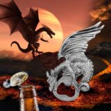 LKKCHER Vintage Dragon Bottle Opener – Funny Beer Gift for Him, Dad, Boyfriend | Valentine’s Day, Birthday, Christmas Present, Grey (ATM1131) - Image 5