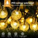 STANBOW Solar String Lights Outdoor – 60 LED Crystal Ball Lights, 9M/30FT, 8 Modes, Waterproof Solar Fairy Lights for Garden, Patio, Wedding, Warm White - Image 2