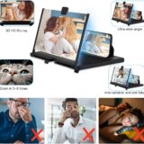 Hopeful Foldable Phone Magnifier 12" – HD 3D Screen Enlarger for Movies & Tech Gifts (Black) - Image 2
