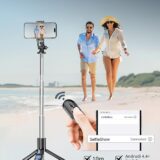 All-in-One 180cm Tripod & Selfie Stick with Wireless Remote – Phone & Camera Stand for iOS/Android - Image 2