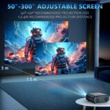 Immver HD Projector – 1080P Native, 4K Ready, WiFi 6, Bluetooth, 850ANSI, Auto Keystone, Home & Outdoor Cinema - Image 6