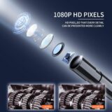 Daxiongmao 1080P HD Waterproof Borescope Camera with Light – 16.5ft Flexible Endoscope for Inspection (4.3” Screen) - Image 3