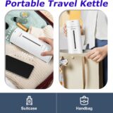 CHACEEF Small Travel Electric Kettle 350ml – 304 Stainless Steel, BPA-Free, Fast Boil, Keep Warm Function, Auto Shut Off - Image 3