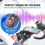 UPPEL 10-in-1 Multifunctional Bike Phone Holder with Bluetooth Speaker, 5000mAh Power Bank, LED Light, Horn & Microphone – Ideal for Road & Mountain Cycling - Image 4