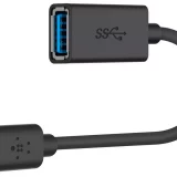 Belkin USB-A to USB-C Adapter 3.0 – Black | High-Speed Data & Power - Image 1
