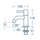 Ideal Standard Ceraline Basin Pillar Taps – Modern Bathroom Faucet - Image 5