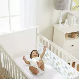 BreathableBaby 2-Sided Mesh Cot Liner - Grey, Classic & Comfortable Baby Bedding - Image 1