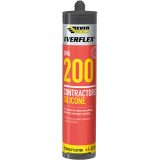 200 Contractors Clear Silicone Sealant 295ml – Waterproof & Flexible - Image 1