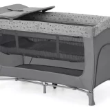 Hauck Nordic Grey Baby Travel Cot – Lightweight & Foldable - Image 2