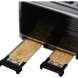Russell Hobbs Inspire 4-Slice Black Toaster – Plastic Body, Model 24381 - Image 4