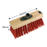 Yard Sweeper Head – 10" Red PVC Bristles - Image 3