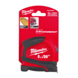 Milwaukee Pro Compact Tape Measure – 8m/26ft Dual Scale - Image 4