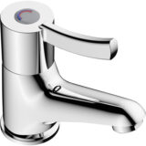 Ebb + Flo Sequential Basin Mixer Tap – Modern Single Lever Bathroom Sink Faucet - Image 1