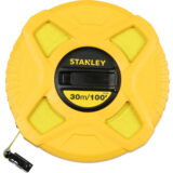 Stanley Enclosed Long Tape 30m – Rugged Design for Construction - Image 1