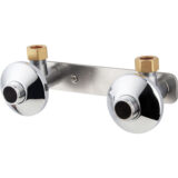 Angled Shower Wall Plate Fixing Kit – Stainless Steel Mount Bracket - Image 1