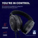 Trust GXT 498 PS5 Wired Headset – Forta Gaming Headphones (Black) - Image 11
