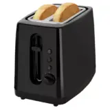Cookworks 2 Slice Toaster Black Basic Model - Image 2