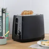 Cookworks 2 Slice Toaster Black Basic Model - Image 3
