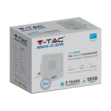 V-TAC 20W LED PIR Floodlight IP65 with Samsung Chip – 1510lm Cool White Outdoor Security Light - Image 2