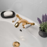 Deva Georgian Basin Mixer – Antique Gold Finish - Image 2
