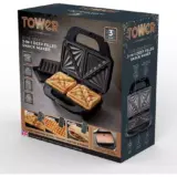 Tower T27032RG Rose Gold 2-Slice Sandwich Toaster & Grill - Image 8