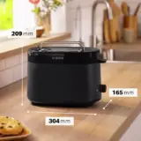 Bosch MyMoment Delight 2-Slice Toaster Black - Model TAT2M123GB - Image 5