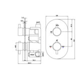 Deva Newton Thermostatic Shower Valve – 1 Outlet Concealed Design - Image 3