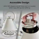 Tower Cavaletto Electric Kettle – Latte | Model T10044MSH - Image 6
