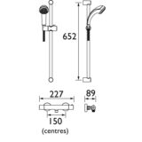 Bristan Zing Thermostatic Bar Mixer Shower Package - Image 2