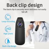 1080P Body Camera with 64GB SD Card – Wearable HD Video & Audio Recorder with Clip – Mini Pocket Cam for Law Enforcement, Biking, Hiking - Image 2