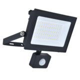 Lutec Halo Slim 30W LED PIR Floodlight – 2850lm, 4000K, IP44 Outdoor Security Light - Image 1