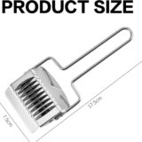Stainless Steel Noodle Cutter & Pasta Roller – Dough Pressing Tool for Homemade Spaghetti - Image 6
