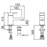 Bristan Cobalt High-Quality Basin Mixer Tap - Image 3