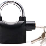 TRIXES Alarmed Padlock 110dB – Short Shackle, Weatherproof, Heavy Duty - Image 2