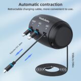 Backseat Car Charger Dock – Multi Retractable USB C & Lightning Cable Box for iPhone, iPad, Android | Ideal for Rideshare - Image 4