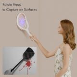 GeckoMan Electric Fly Zapper Racket with Telescopic Extension – Rechargeable Bug & Mosquito Killer - Image 3