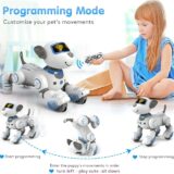 VATOS RC Robot Dog Toy – Programmable Smart Puppy with 17 Functions, Touch Follow, Dancing, for Boys & Girls Ages 3-12 (Blue) - Image 4