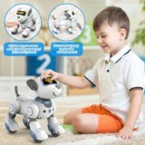 VATOS RC Robot Dog Toy – Programmable Smart Puppy with 17 Functions, Touch Follow, Dancing, for Boys & Girls Ages 3-12 (Blue) - Image 2
