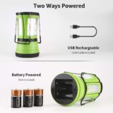 LE 3-in-1 Camping Lantern with Detachable Flashlights – 600 Lumen, Rechargeable & Battery Powered - Image 3