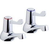 Ebb + Flo Bath Pillar Lever Taps - Image 1