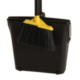 Bulldozer Commercial Dustpan with Long Handle and Stiff Brush - Image 3