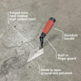 Marshalltown 4" Steel Pointing Trowel for Brick and Stone Work - Image 5